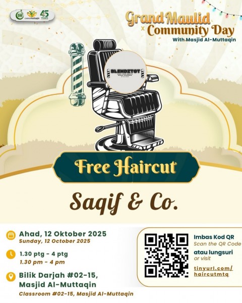 Free Haircut - Grand Maulid Community Day