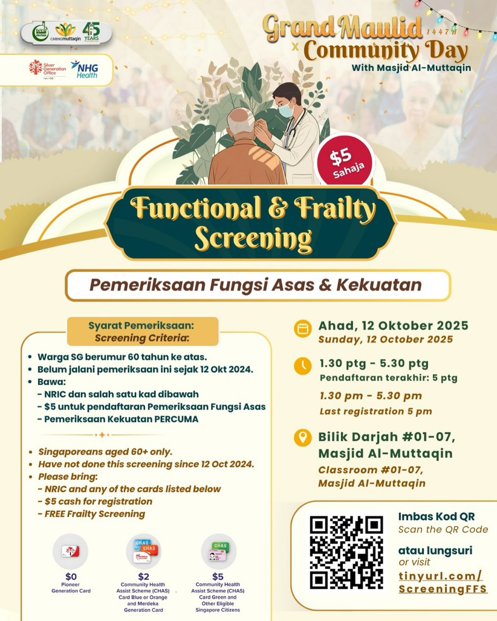 Functional & Frailty Screening - Grand Maulid Community Day