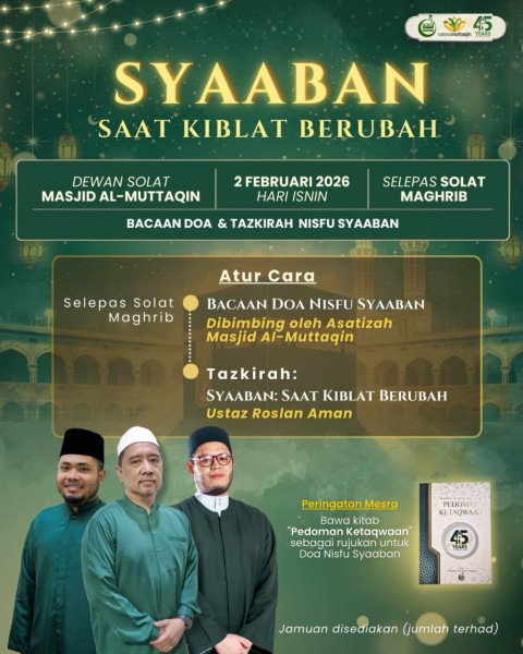 Syaaban: Saat Kiblat Berubah | Bacaan Doa & Tazkirah Nisfu Syaaban