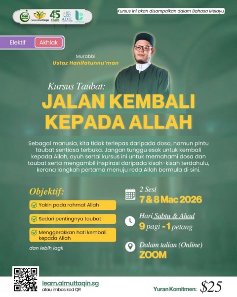Kursus Taubat: Jalan Kembali Kepada Allah