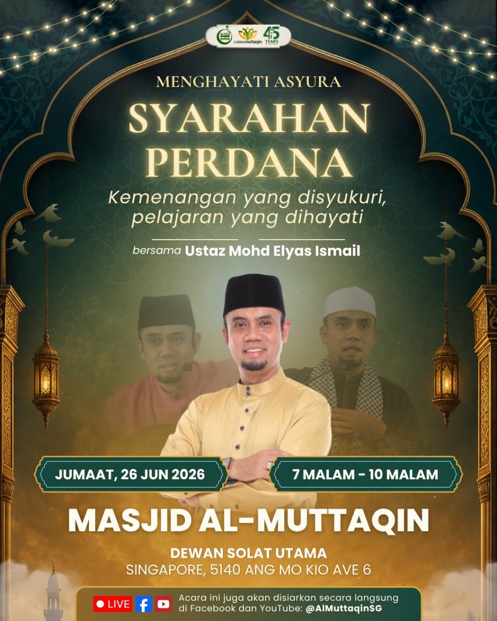 Syarahan Perdana: Menghayati Asyura | Kemenangan yang Disyukuri, Pelajaran yang Dihayati