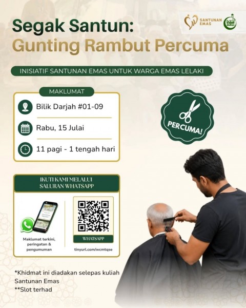 Segak Santun: Gunting Rambut Percuma