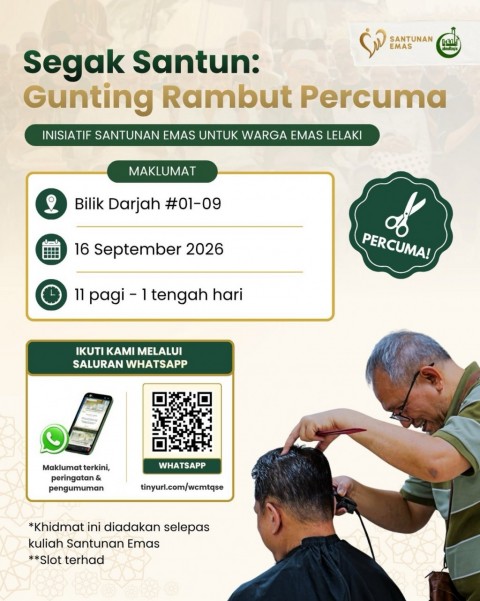 Segak Santun: Gunting Rambut Percuma