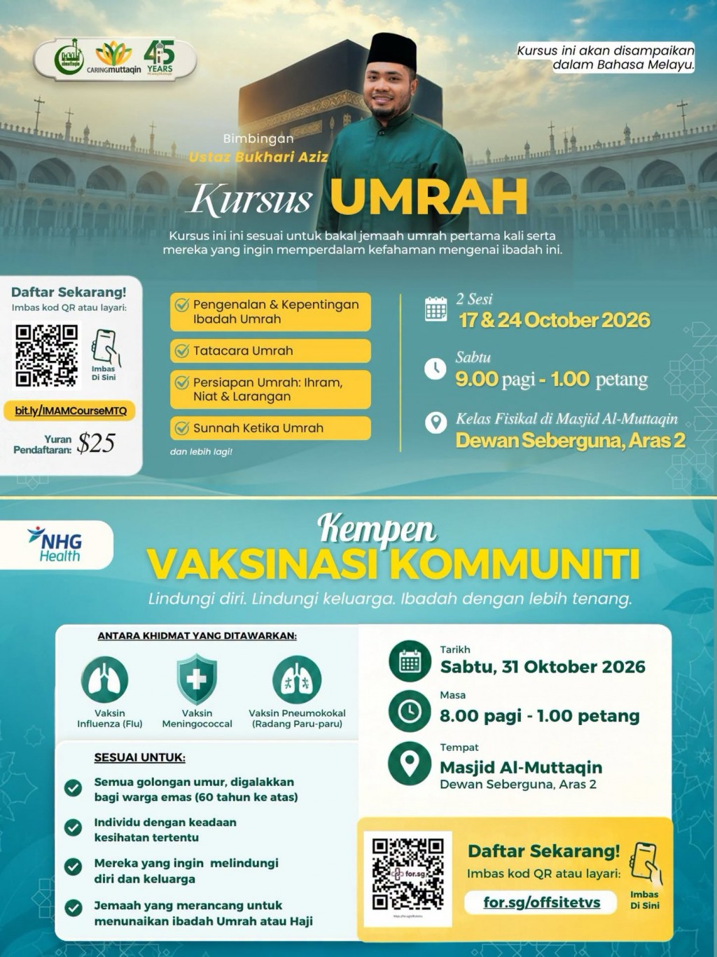 Persiapan Diri untuk Umrah, dengan Ilmu dan Ikhtiar Menjaga Kesihatan