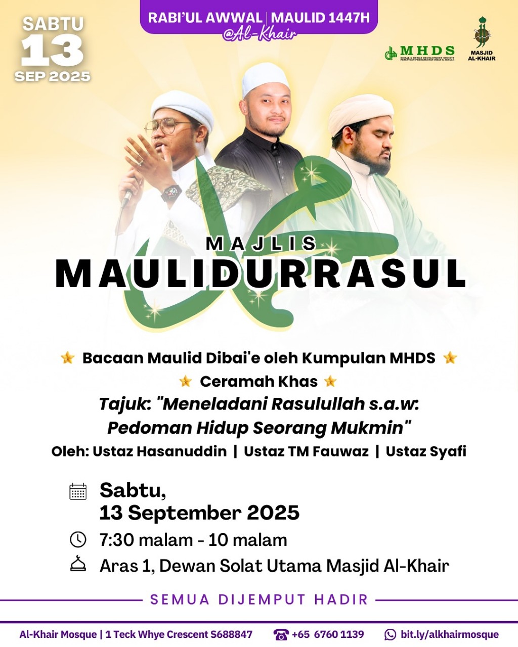 Majlis Maulidurrasul - Rabi'ul Awwal Maulid 1447H