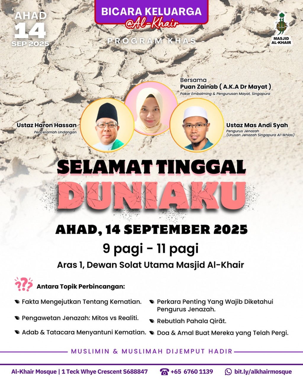 Bicara Keluarga - Program Khas: Selamat Tinggal Duniaku