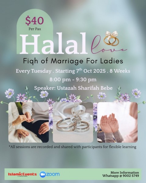 Halal Love: Fiqh of Marriage For Ladies