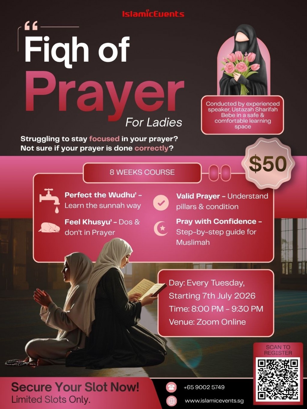 Fiqh of Prayer For Ladies (July 2026)