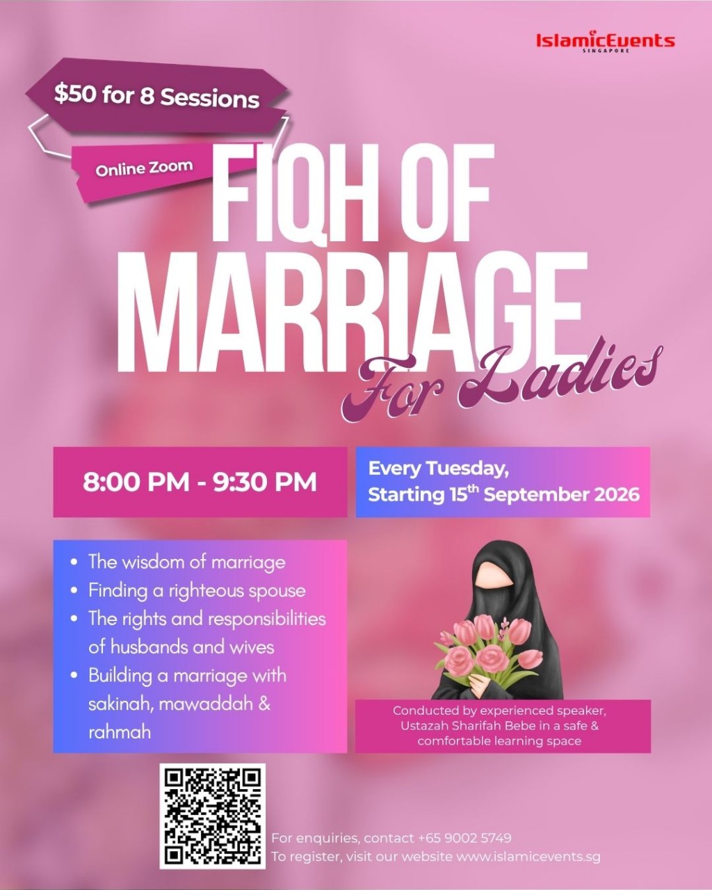 Fiqh of Marriage For Ladies (Sep 2026)