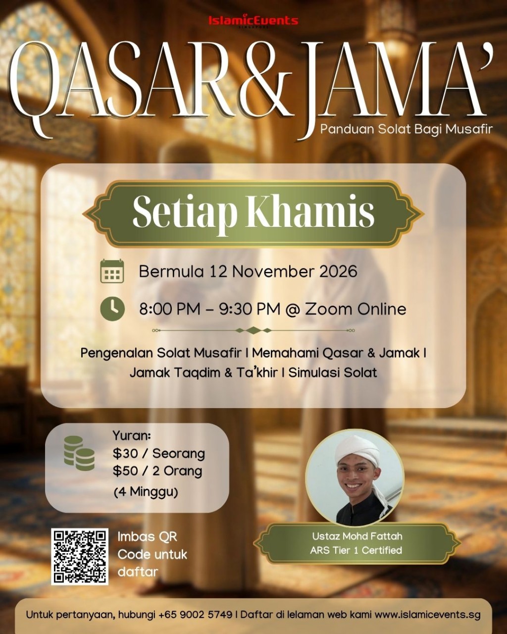 Qasar & Jama': Panduan Solat Bagi Musafir (Nov 2026)