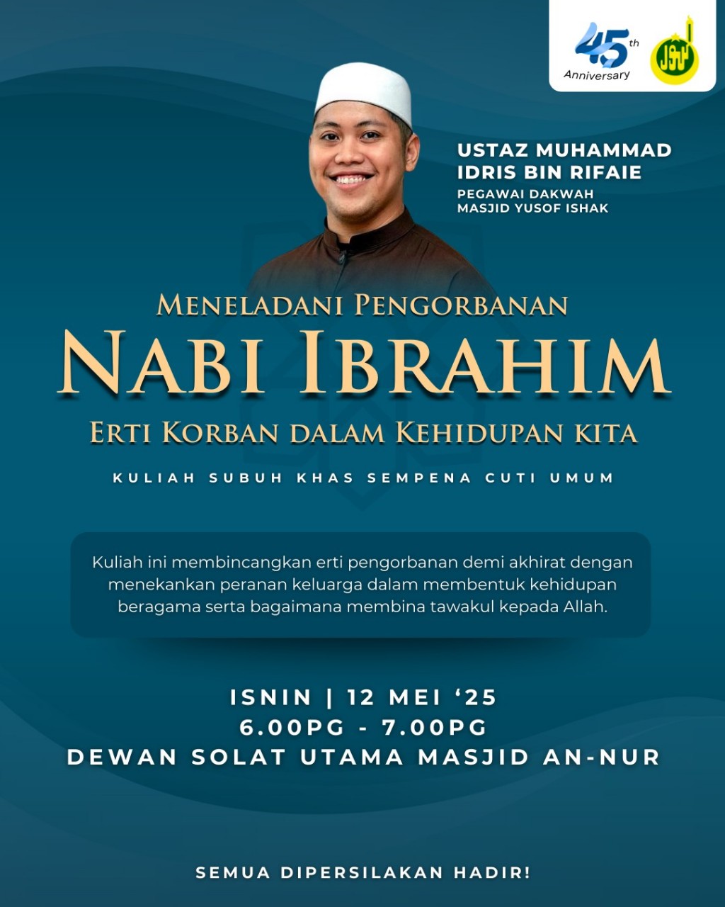 MENELADANI PENGORBANAN NABI IBRAHIM: 