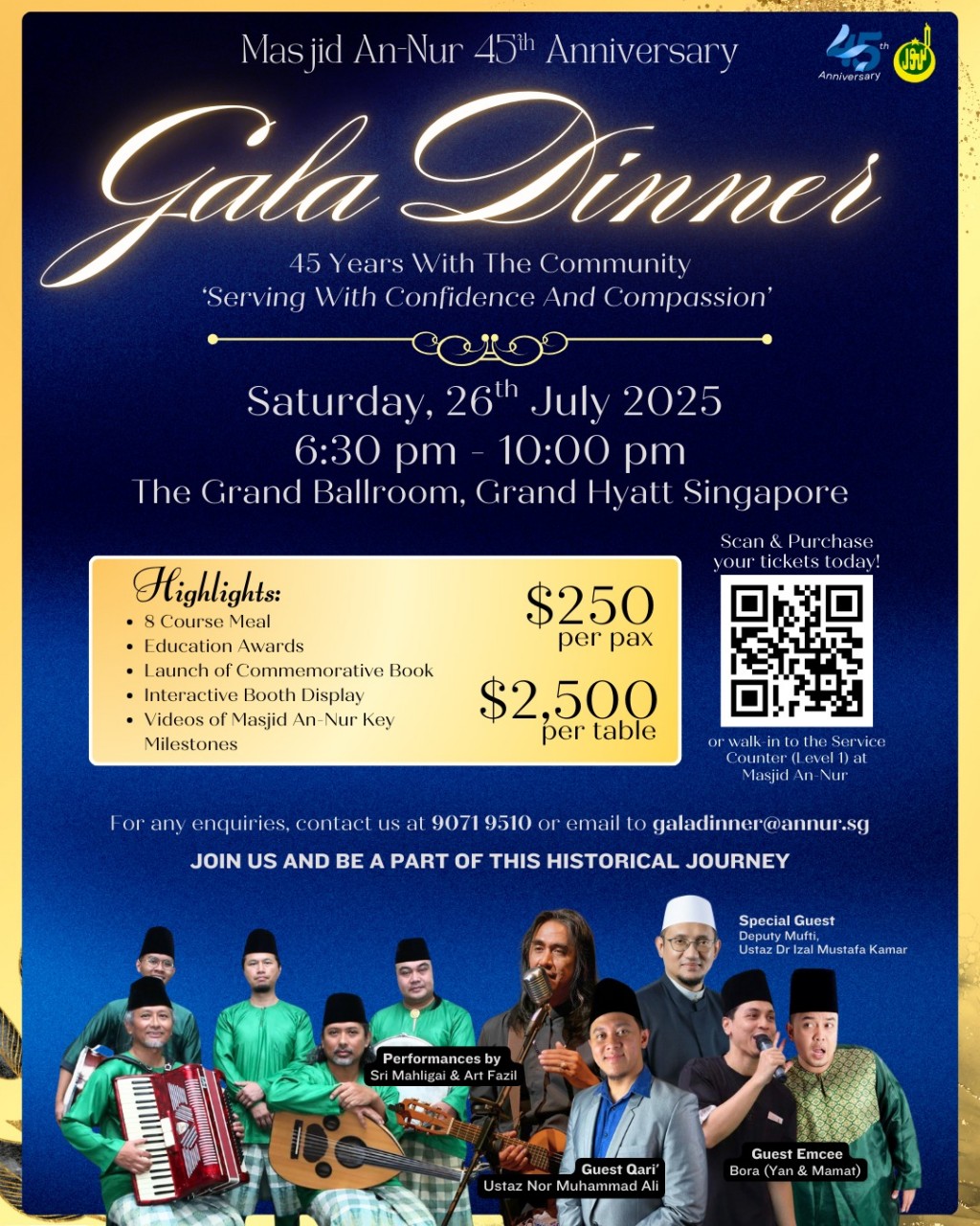 Gala Dinner: 45th Anniversary - Serving With Confidence And Compassion
