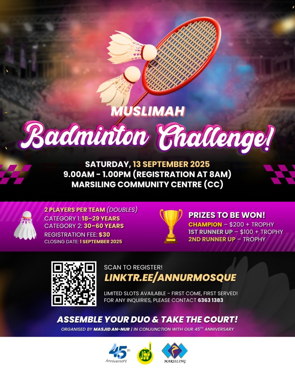 Muslimah badminton Challenge 2025