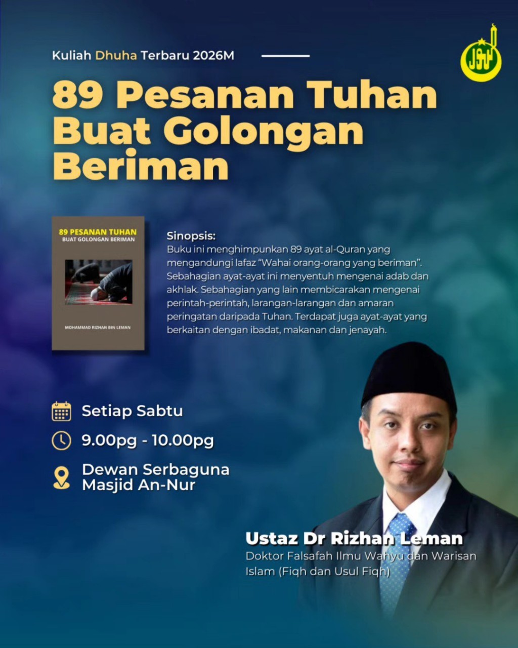 Kuliah Dhuha Terbaru 2026M: 89 Pesanan Tuhan Buat Golongan Beriman