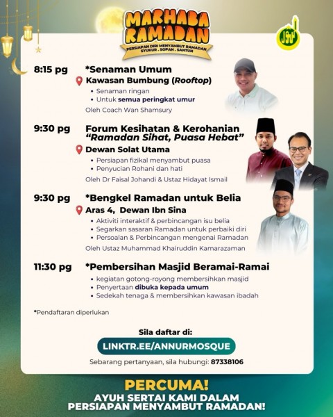 Marhaba Ramadan 2026: Persiapan Diri Menyambut Ramadan
