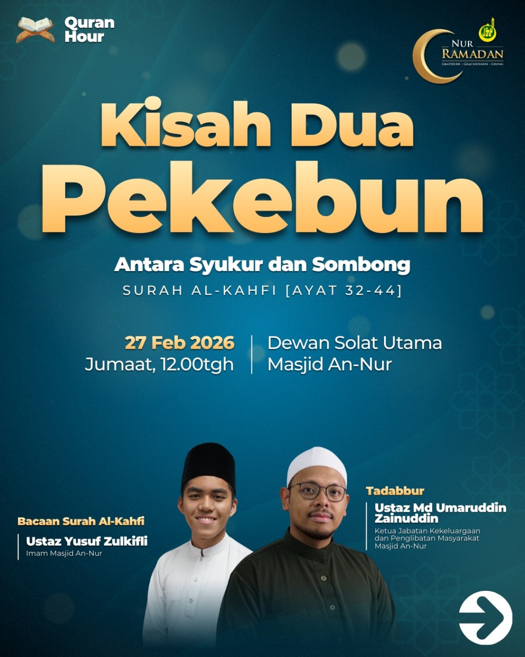 Kisah Dua Pekebun - Quran Hour Ramadan 1447H