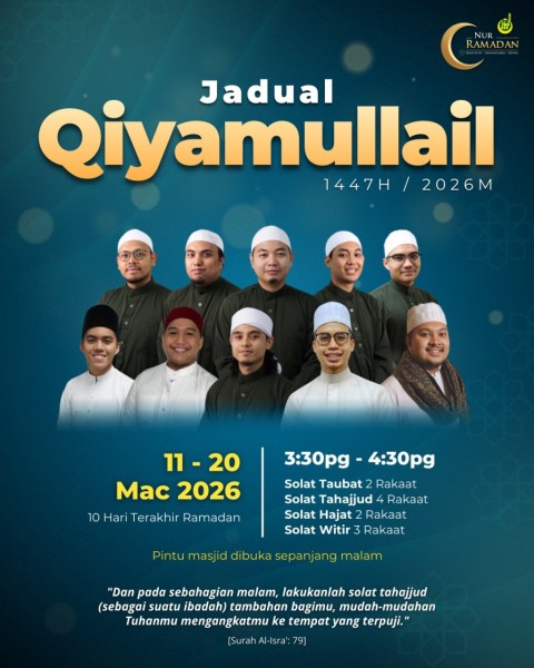 Jadual Qiyamullail 1447H/2026M