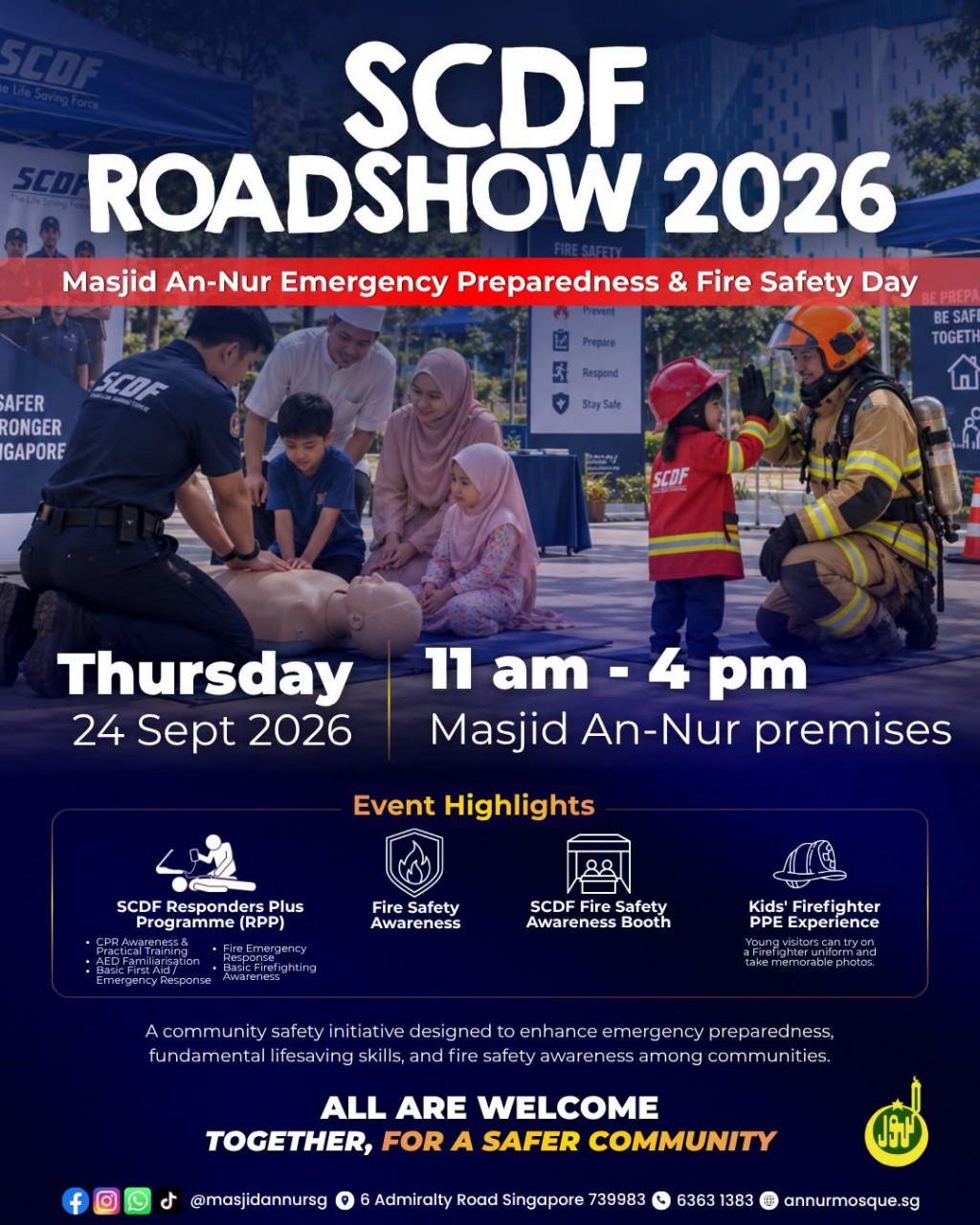 SCDF Roadshow 2026: Emergency Preparedness & Fire Safety Day
