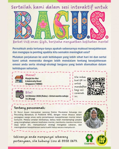 BAGUS: Berkat Usia Emas - Gigih, Berusaha Menguatkan Kesihatan Mental [Untuk Wanita]
