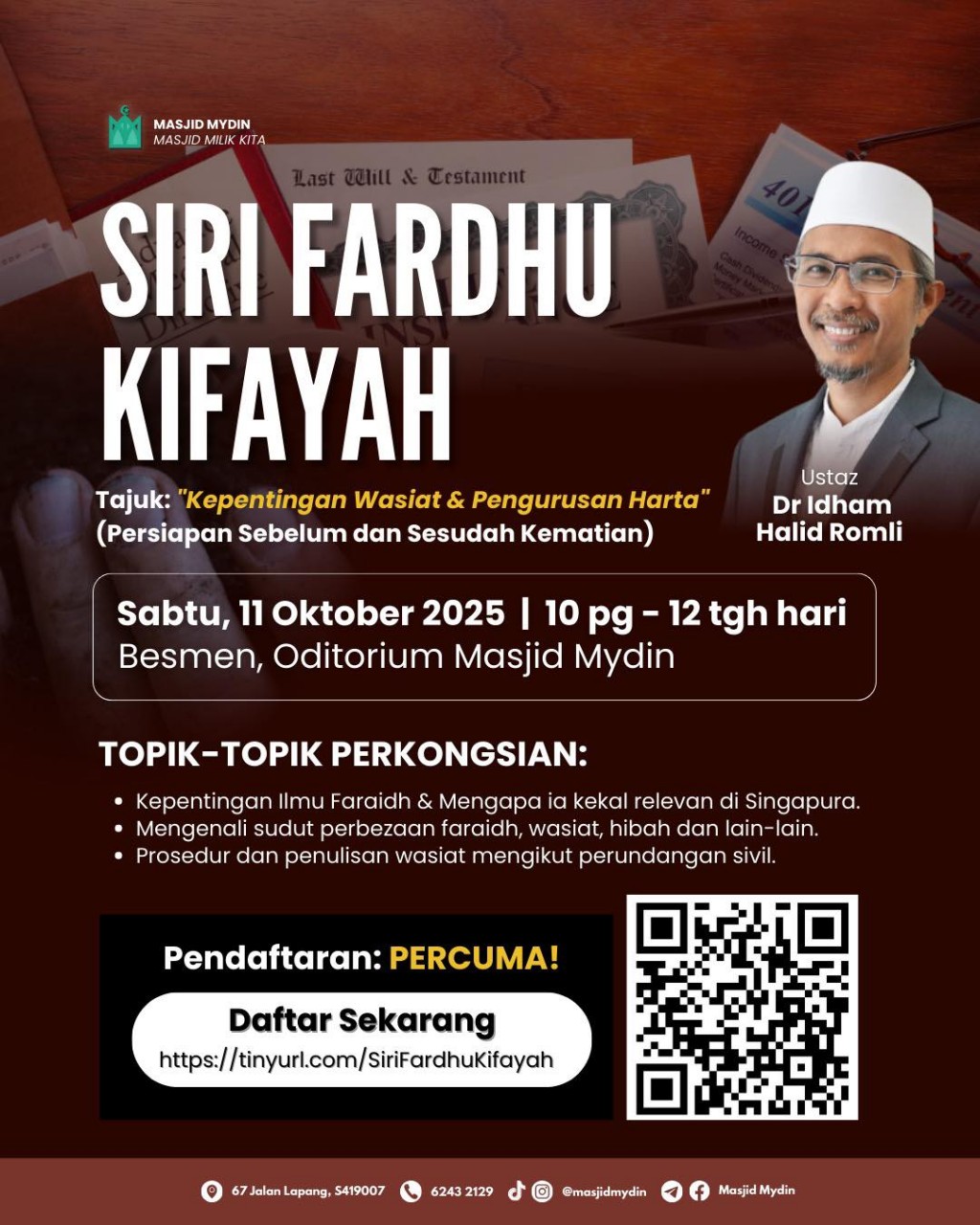 Siri Fardhu Kifayah: Kepentingan Wasiat & Pengurusan Harta