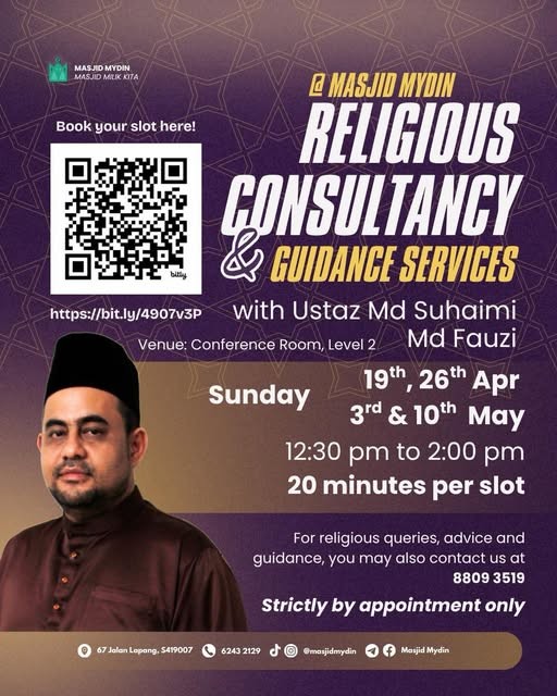 Religious Consultancy & Guidance Services with Ustaz Md Suhaimi Md Fauzi