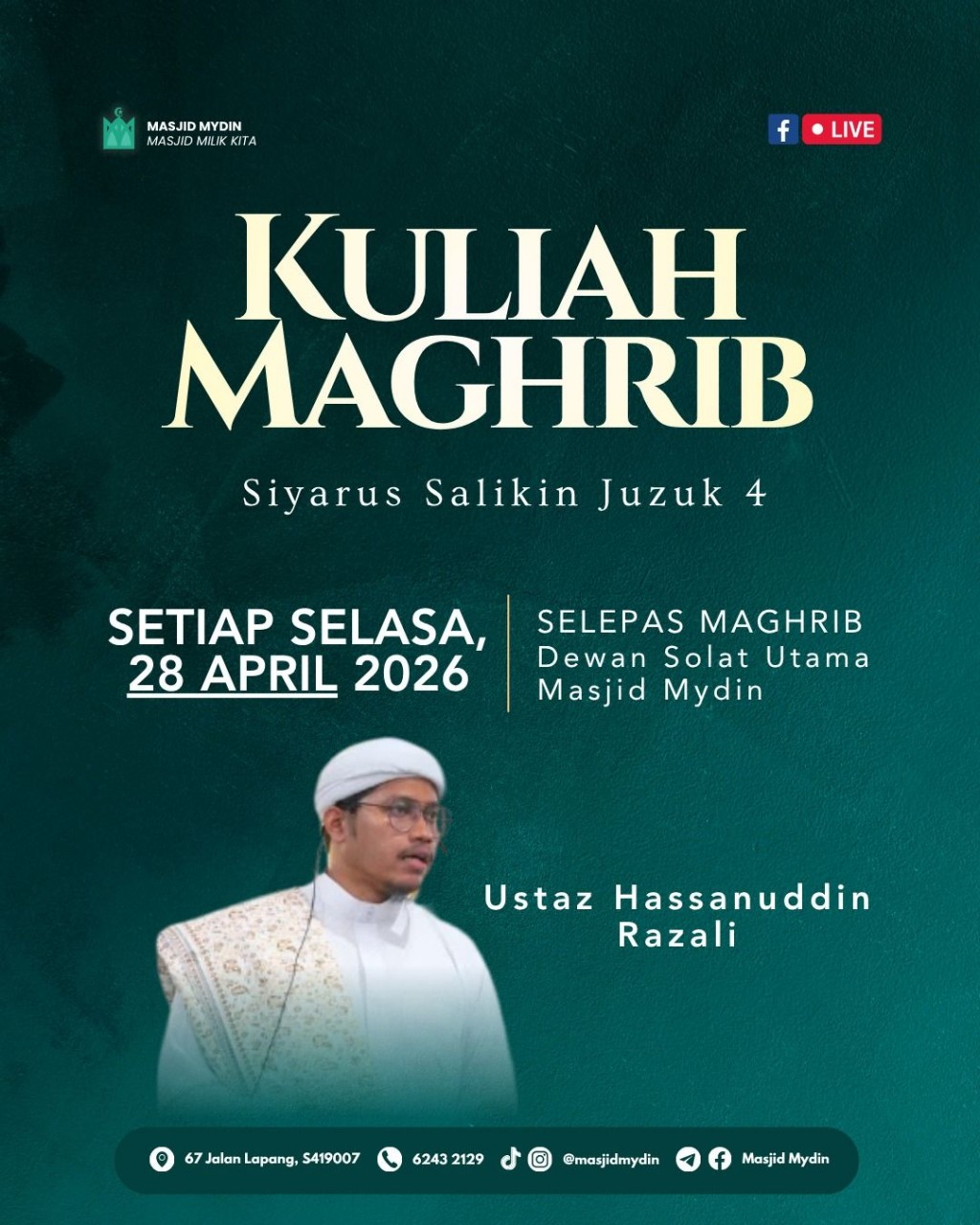 Kuliah Maghrib: Siyarus Salikin Juzuk 4