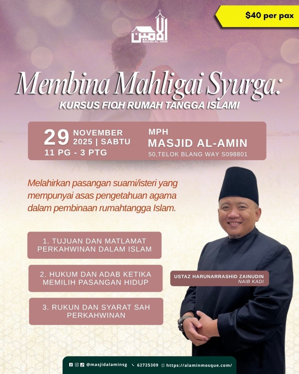 Membina Mahligai Syurga:  Kursus Fiqh Rumah Tangga Islami
