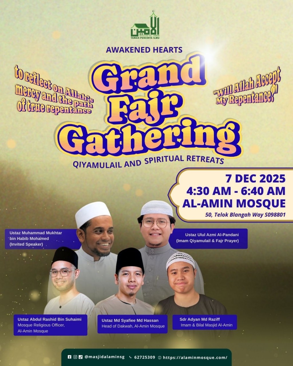 Awakened Hearts: Grand Fajr Gathering | Qiyamulail and Spiritual retreats