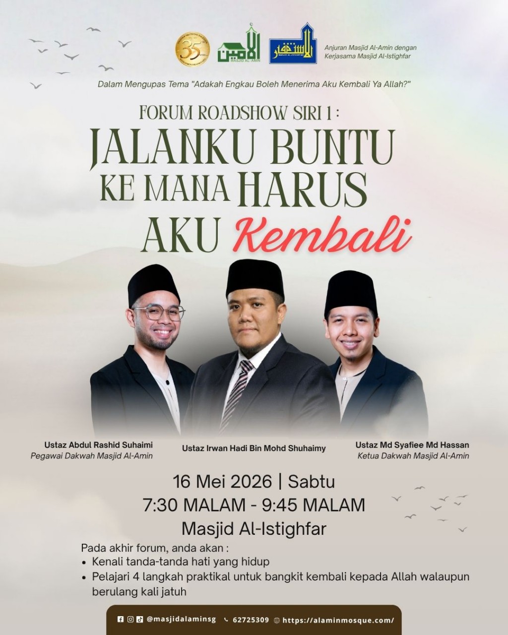 Forum Roadshow Siri Pertama: Jalanku Buntu Ke Mana Harus Aku Kembali?