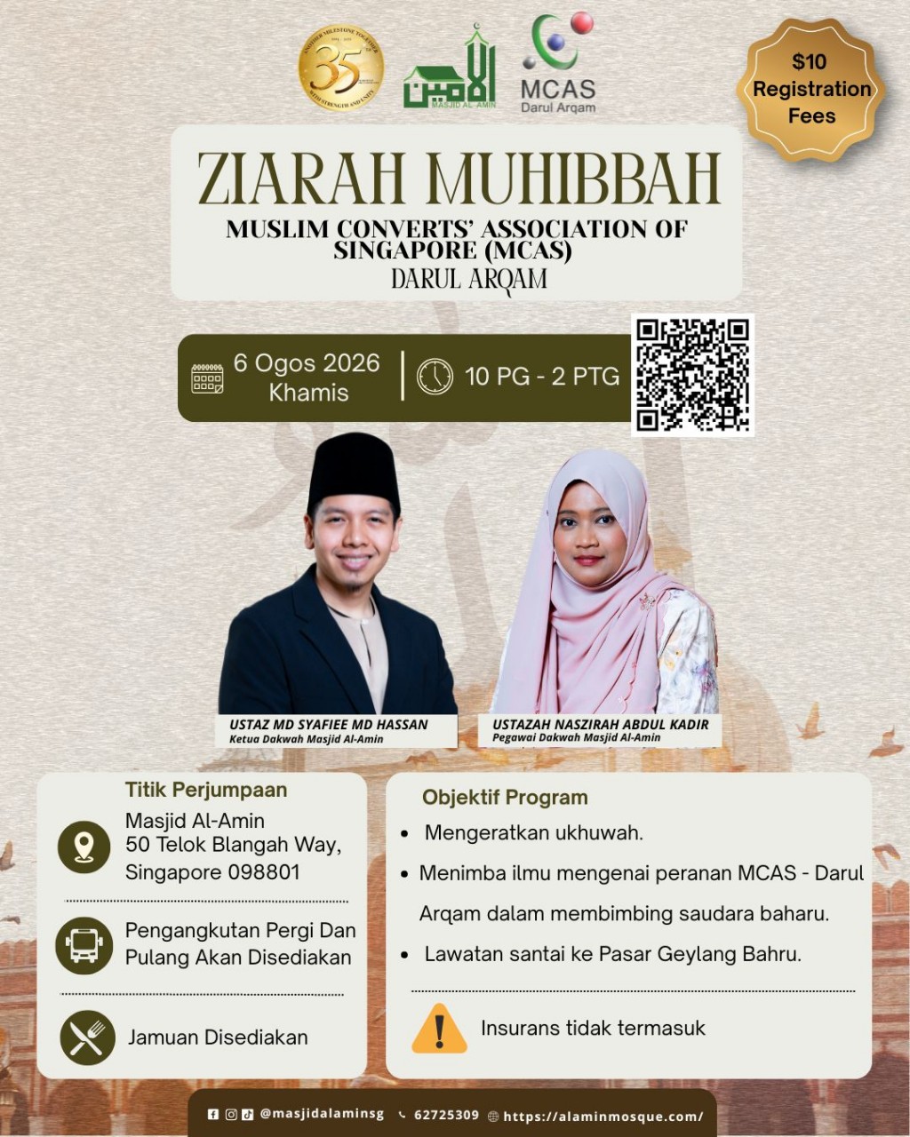    	 Ziarah Muhibbah Ke Muslim Converts’ Association of  Singapore (MCAS) - Darul Arqam