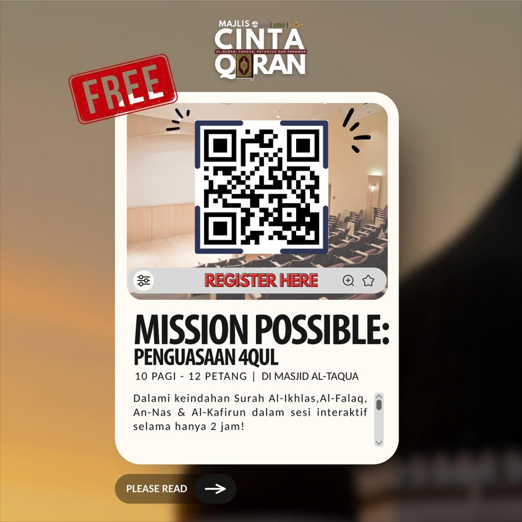 Mission Possible: Penguasaan 4Qul [Majlis Cinta Al-Quran]