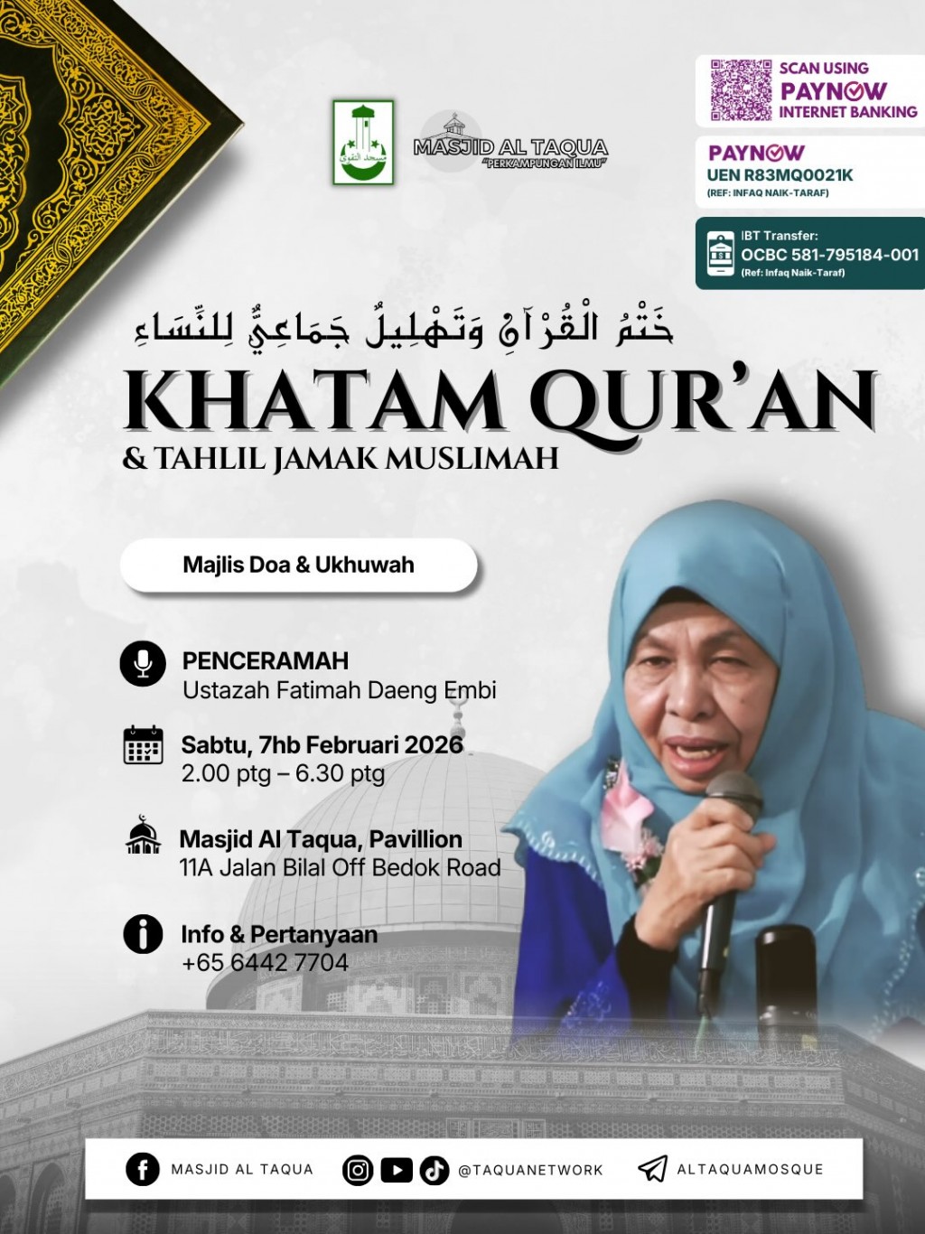 Khatam Qur’an & Tahlil Jamak Muslimah