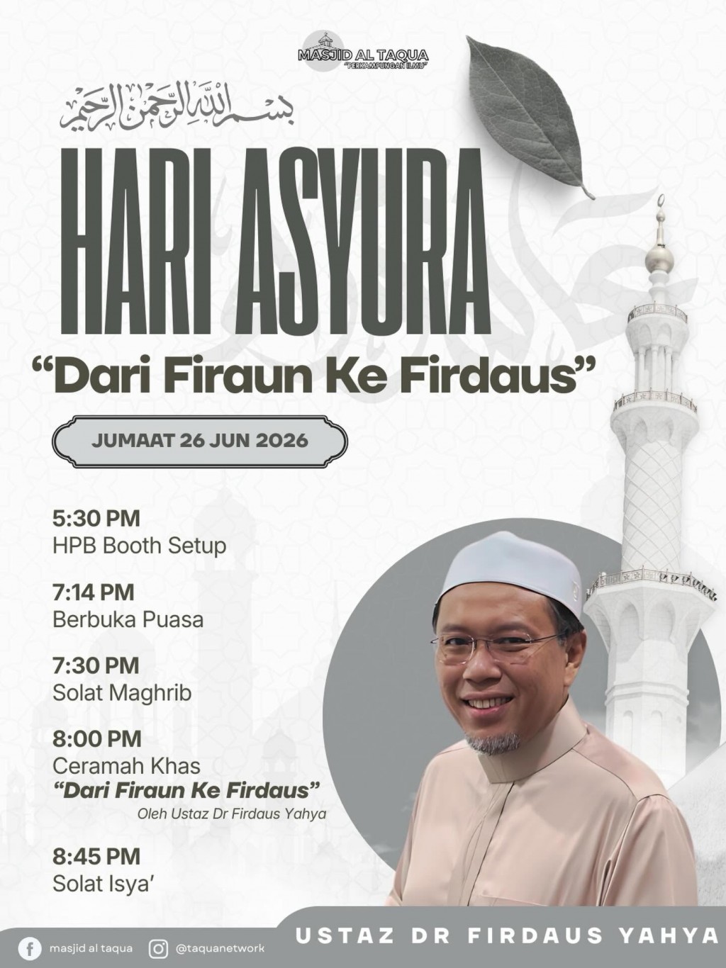 Hari Asyura 1448H: Dari Firaun Ke Firdaus