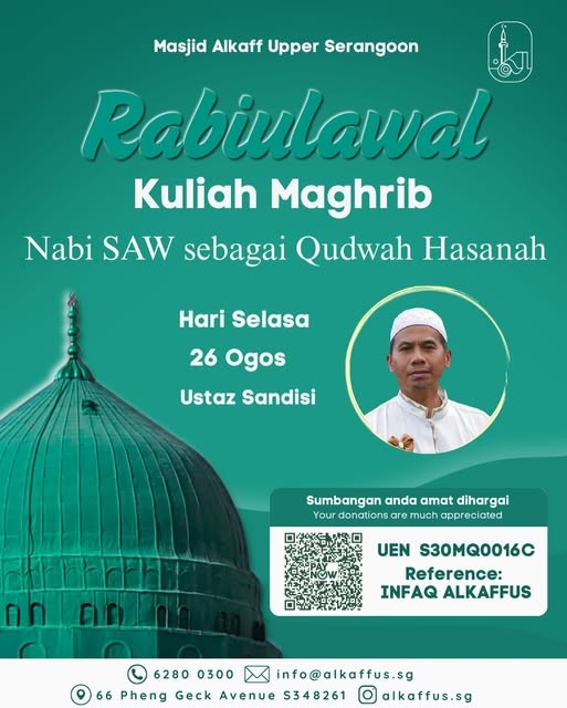 Kuliah Maghrib - Rabiulawal: Nabi SAW sebagai Qudwah Hasanah