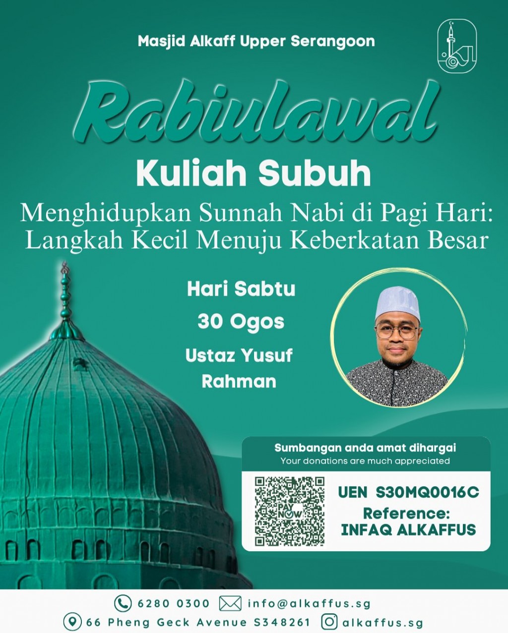 Kuliah Subuh - Rabiulawal: Menghidupkan Sunnah Nabi di Pagi Hari