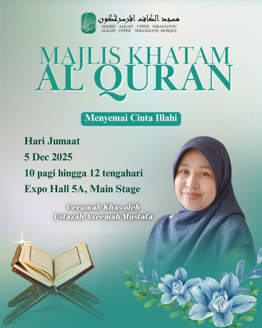 Majlis Khatam Al-Quran: Menyemai Cinta Illahi [Muslimah]