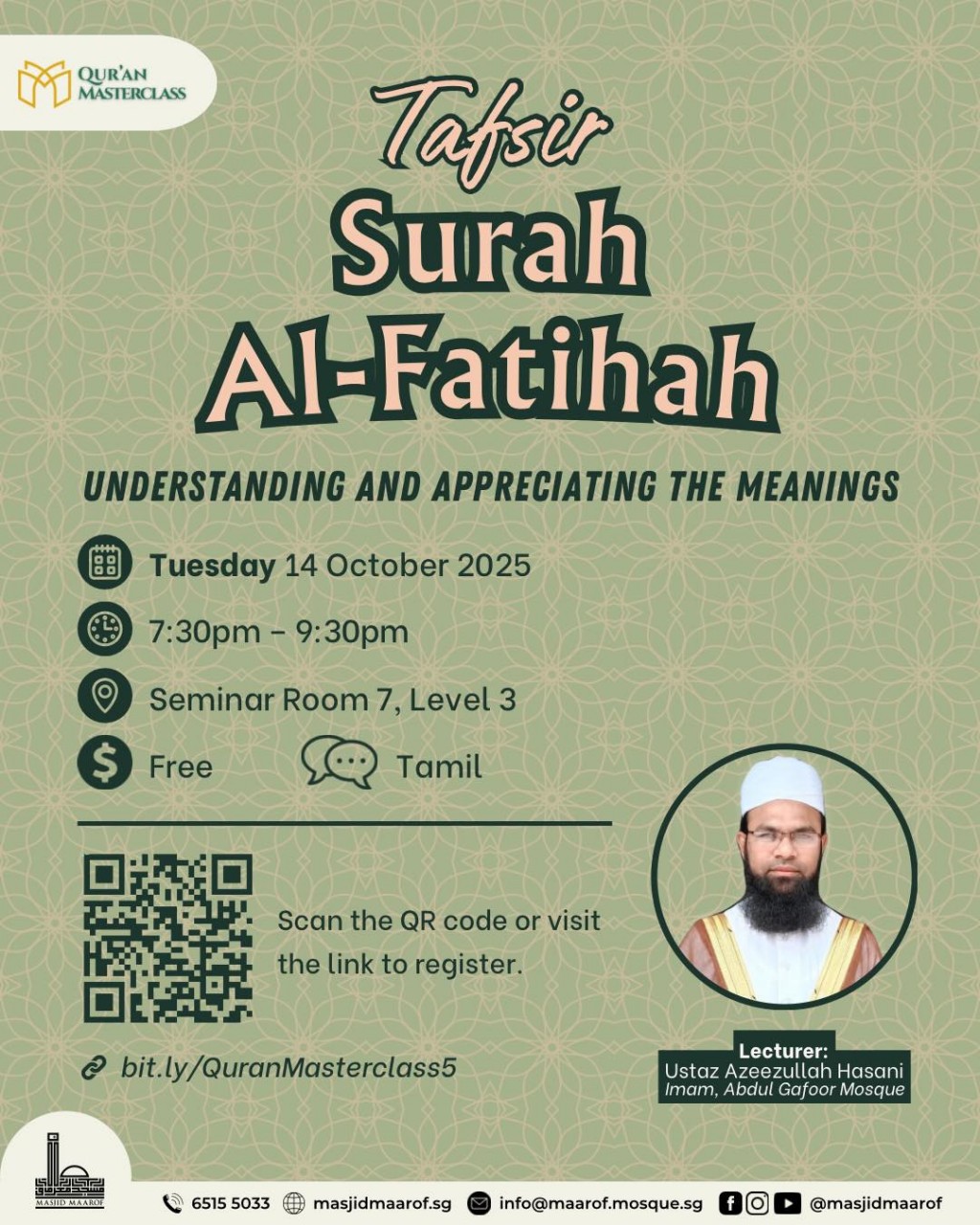 Tafsir Surah Al-Fatihah: Understanding And Apreciating The Meanings