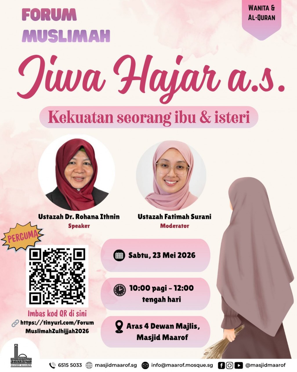 Forum Muslimah: Jiwa Hajar a.s - Kekuatan Seorang Ibu & Isteri
