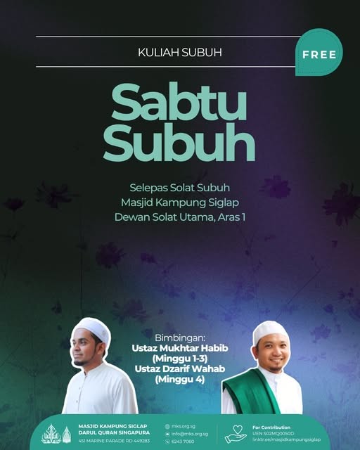 Kuliah Subuh: Sabtu Subuh