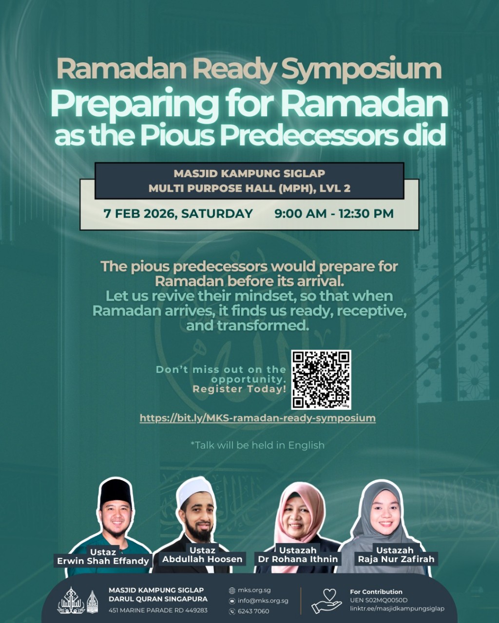 Ramadan Ready Symposium | Preparing for Ramadan as the Pious Predecessors did