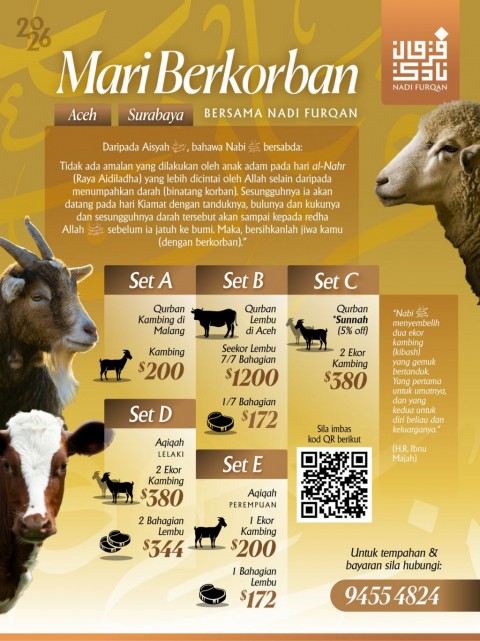 IBADAH QURBAN & AQIQAH 2026 BERSAMA NADI FURQAN