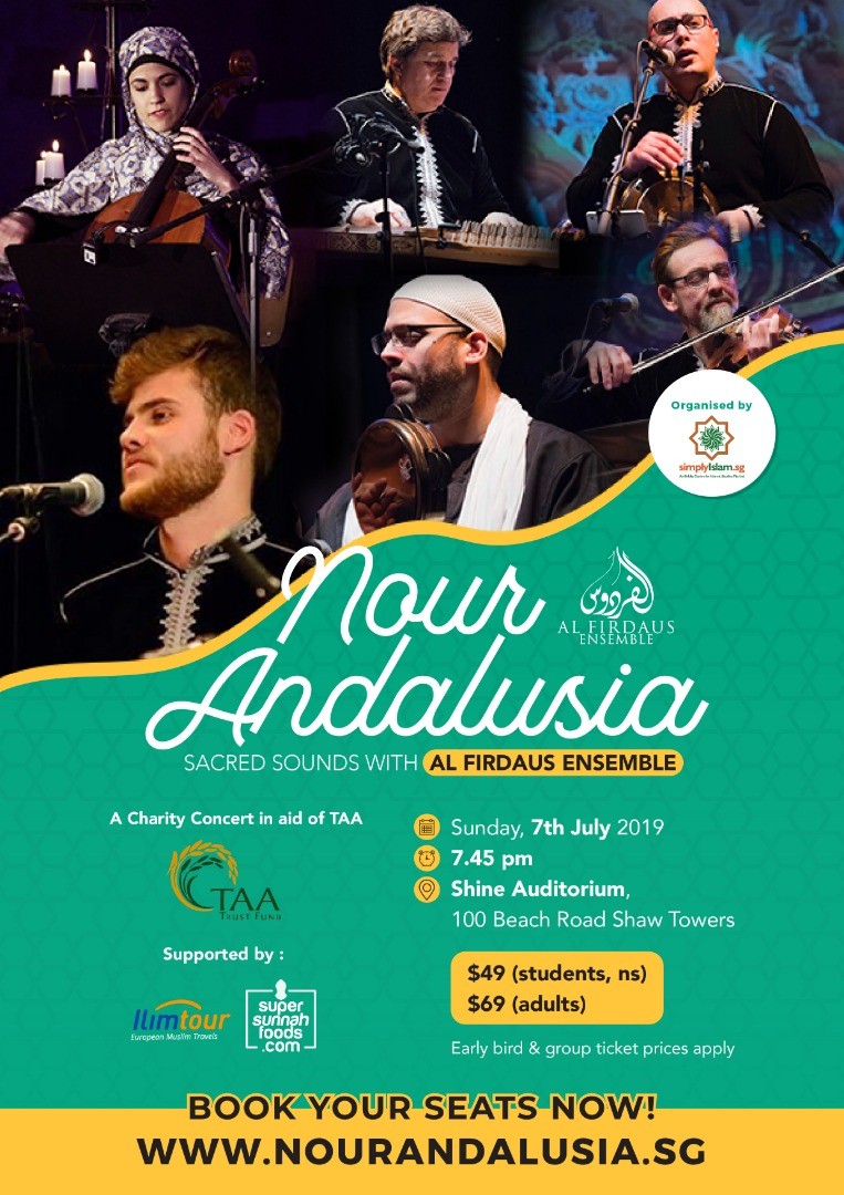 Nour Andalusia: Sacred Sounds with Al Firdaus Ensemble - A Charity Concert in aid of TAA Trust Fund