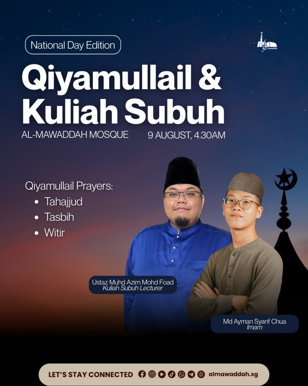 Qiyamullail & Kuliah Subuh