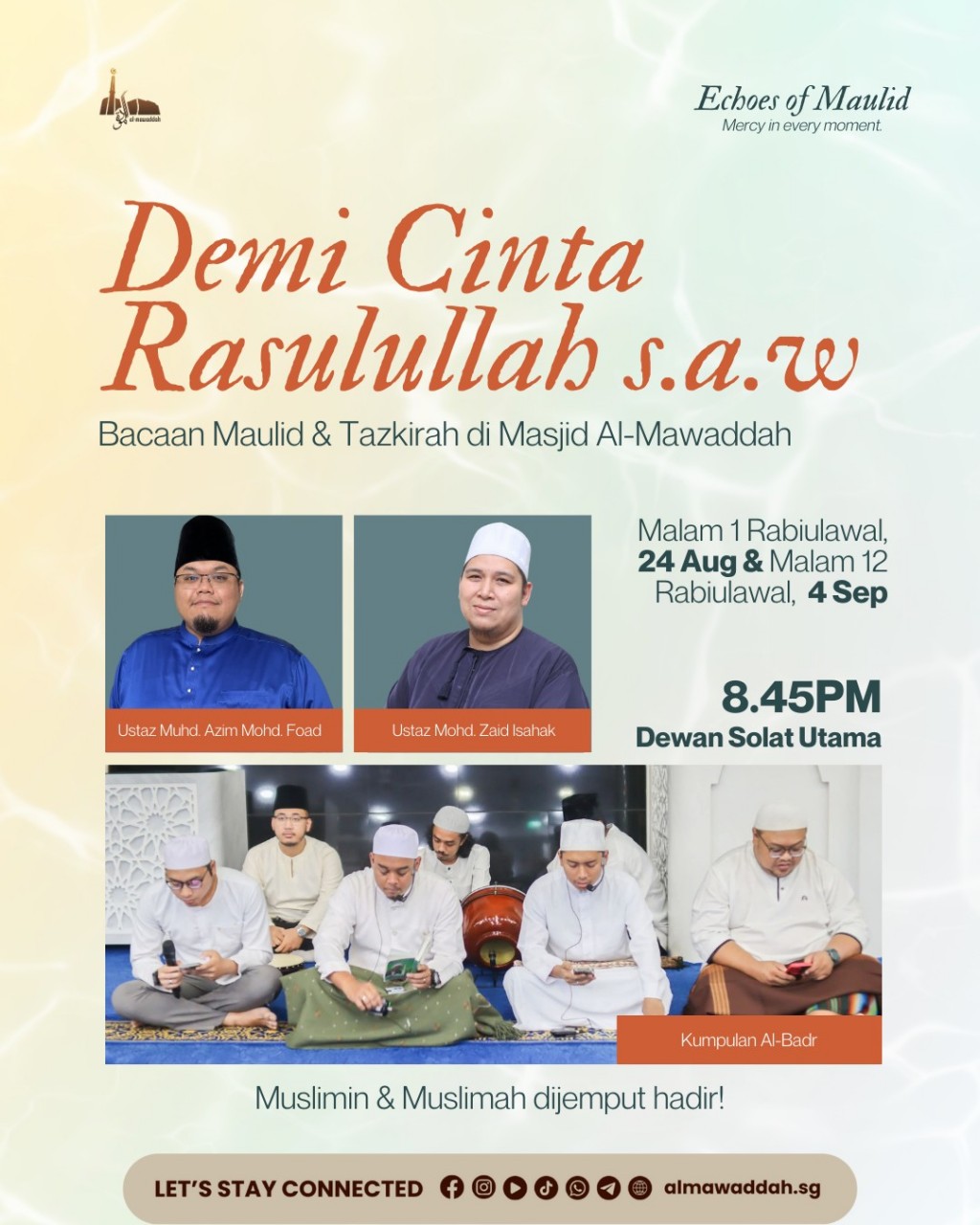 Demi Cinta Rasulullah s.a.w - Bacaan Maulid & Tazkirah