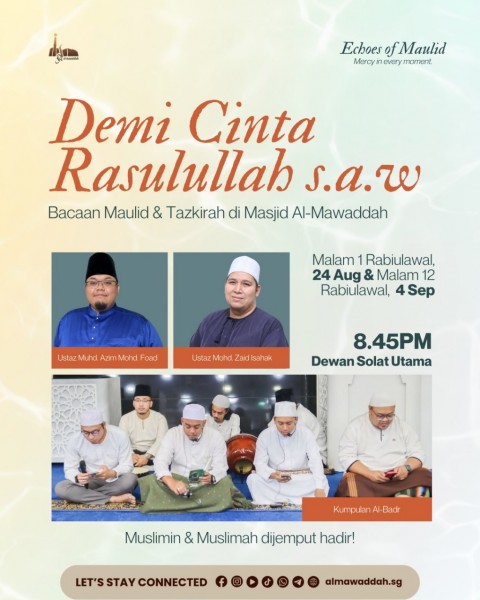Demi Cinta Rasulullah s.a.w - Bacaan Maulid & Tazkirah
