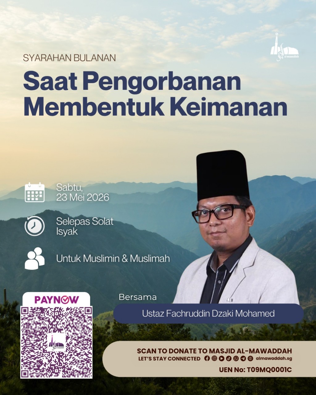 Syarahan Bulanan: Saat Pengorbanan Membentuk Keimanan