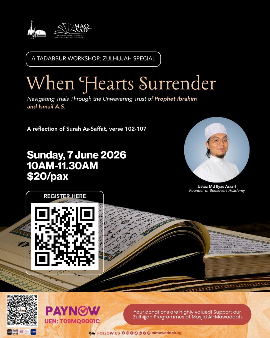 When Hearts Surrender: Zulhijjah Special Tadabbur Workshop