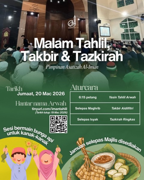 Malam Tahlil, Takbir & Tazkirah