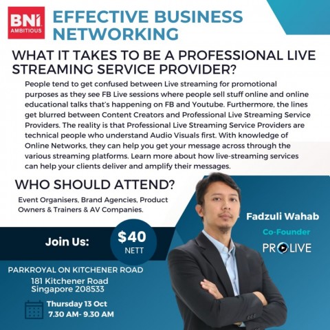 What does it take to be a Professional Live Streaming Service Provider?