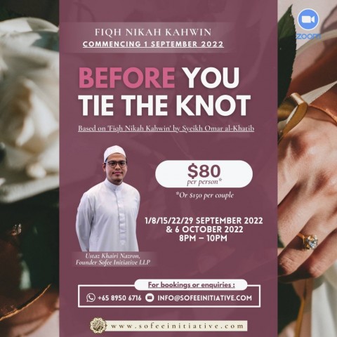 Fiqh Nikah Kahwin : 'Before You Tie The Knot'